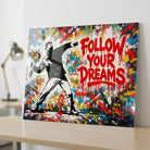 Tableau Graffiti Suivez Vos Rêves - Tableau Street Art