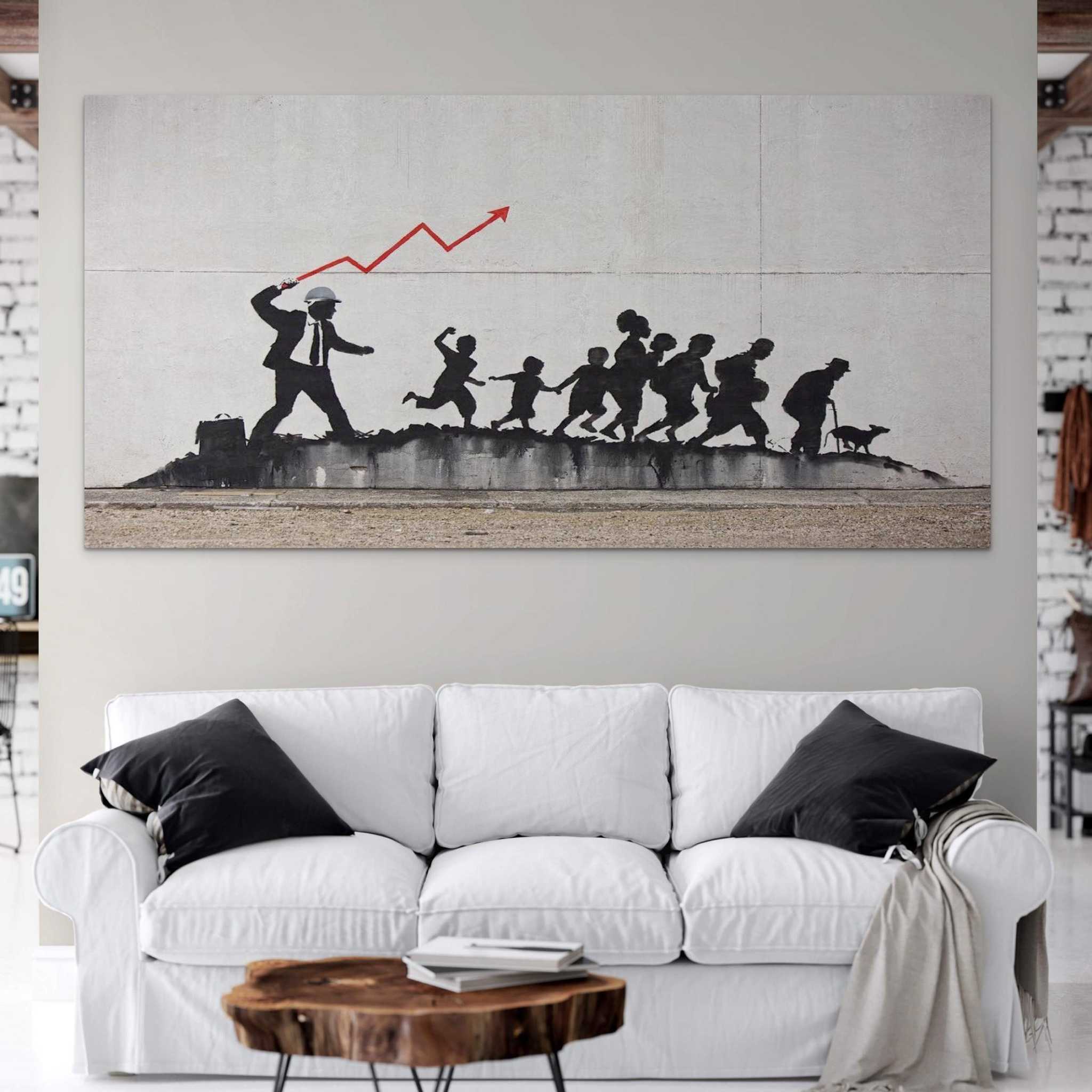 Tableau Banksy Capitalism - Montableaudeco