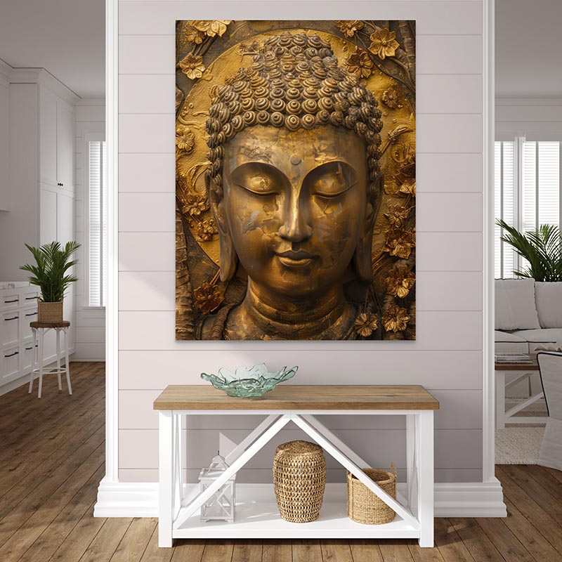 Tableau Bouddha | Méditation en Or | Offre De Bienvenue -20%  a