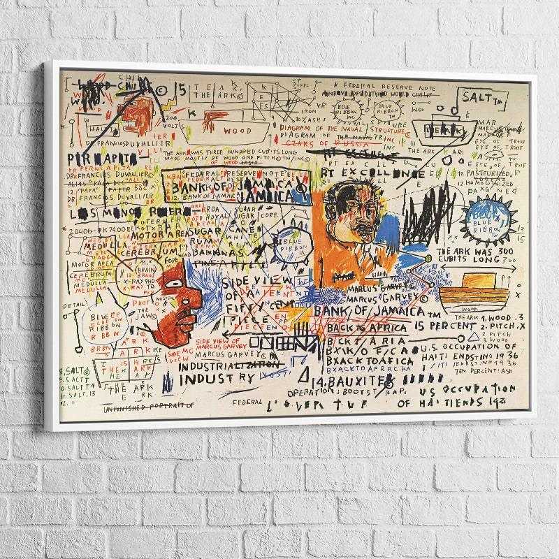 Tableau Basquiat 50 cent Piece 1983 - Montableaudeco