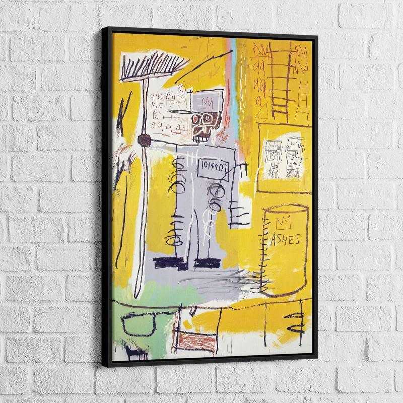 Tableau Basquiat Ashes 1981 - Montableaudeco