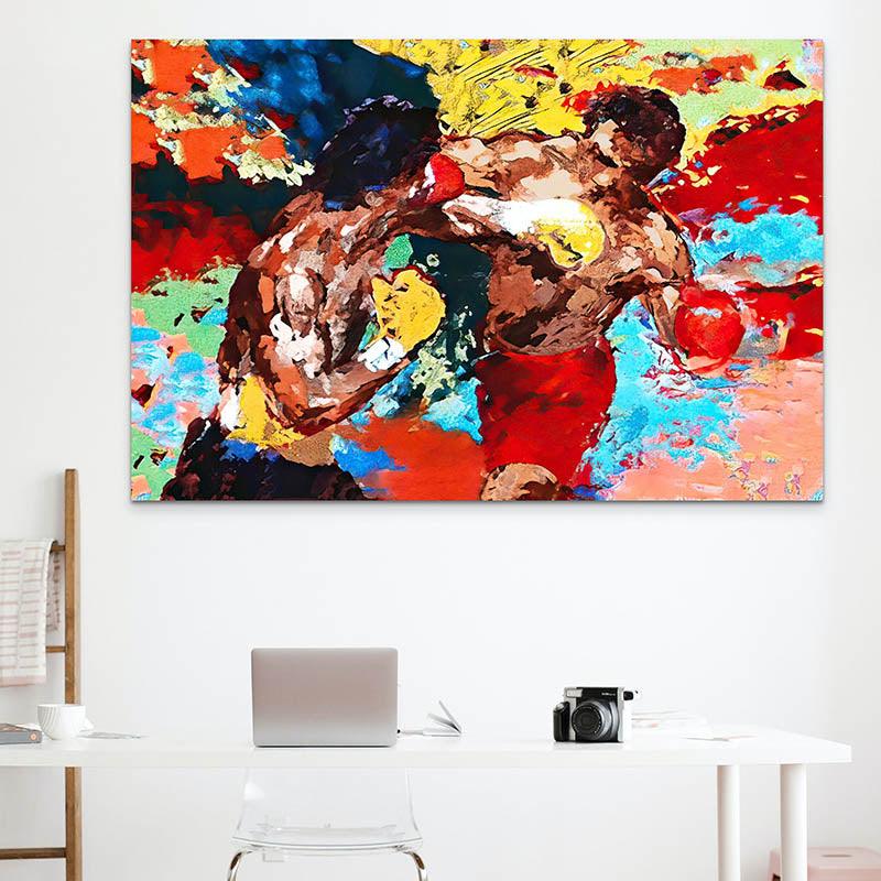 Rocky Apollo Creed Painting La D cor Discount Montableaudeco