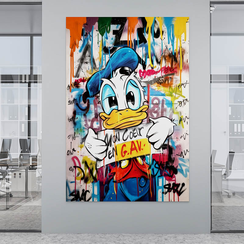 Tableau Street Art | Donald en G.A.V | Profitez Des Promos -20% 