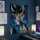 Tableau Dragon Ball Sangoku Vegeta - 40x60cm / Affiche sans cadre - Toile Imprimée