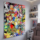 Tableau Street Art Culture 80 - 40x60cm / Affiche sans cadre - Tableau animation
