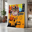 Affiche Basquiat Orange Sports Figure inspiration art urbain