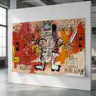 Affiche Basquiat Warrior Graffiti inspiration street art urbain