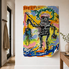 Affiche Basquiat Warrior sans cadre – poster street art coloré