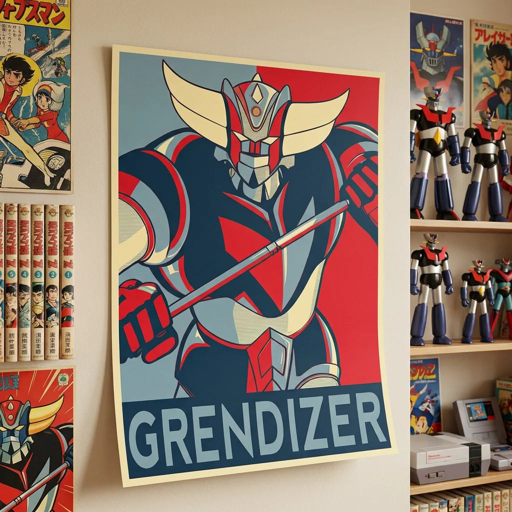 Affiche Goldorak Grendizer inspiration poster années 80