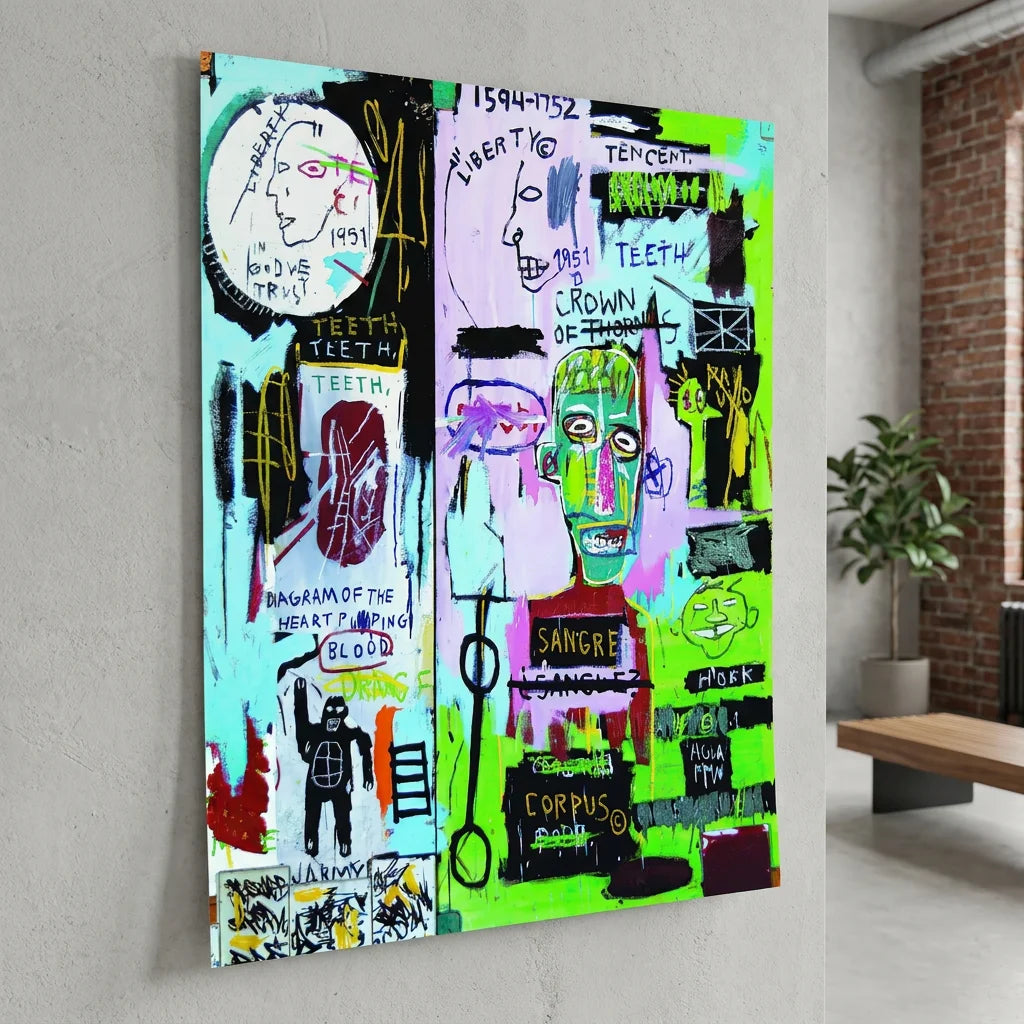 Affiche Jean Michel Basquiat In Italia inspiration street art
