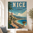Affiche Nice Côte d’Azur – poster vintage de la French Riviera