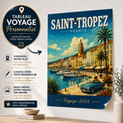 Affiche Voyage Personnalisée – ville, pays et texte au choix