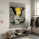 Tableau Bart Simpson Louis Vuitton - 40x60cm / Affiche sans cadre - Tableau Animation