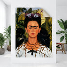 Art mural Frida Kahlo jungle et colibri
