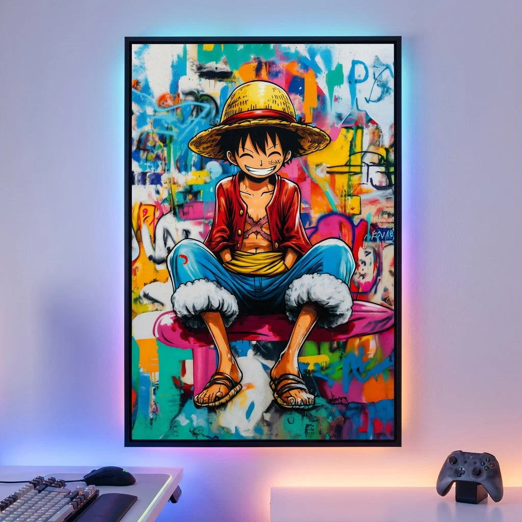 Art mural manga japonais style street art moderne