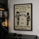 Tableau Dragon Ball Fight Them Together - 40x60cm / Cadre noir - Toile Imprimée