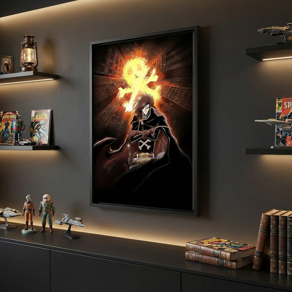 Décoration murale Albator pour fan d’anime rétro