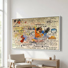 Décoration murale Basquiat 50 cent Piece 1983 pour salon arty