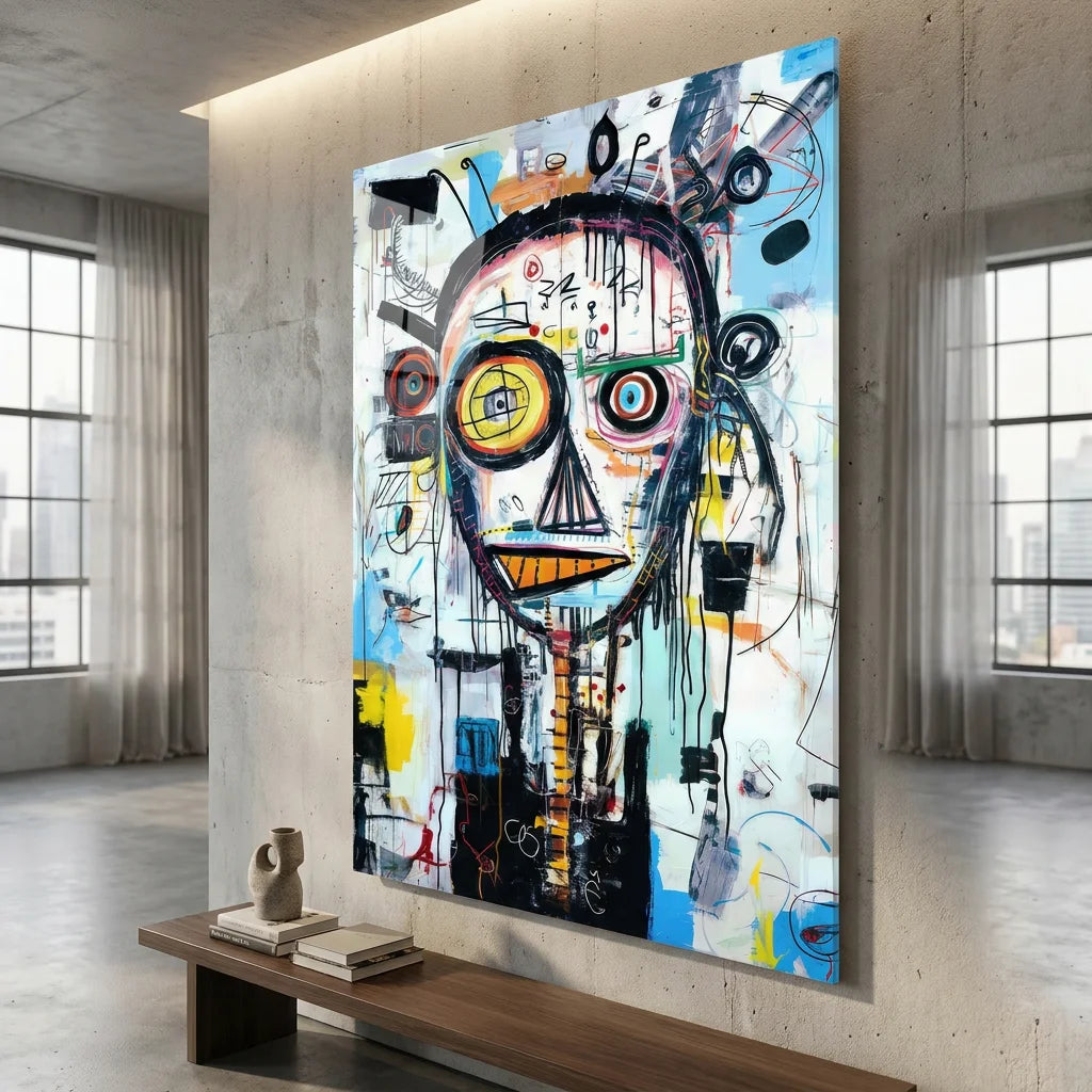 Décoration murale Basquiat L’Art de la Folie pour salon arty