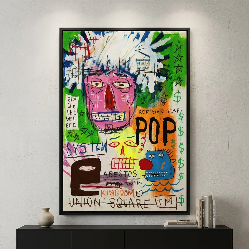 Décoration murale Basquiat Masterpiece 60-88 pour salon arty