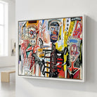 Décoration murale Basquiat Philistines 1982 pour salon arty
