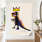 Décoration murale Basquiat dinosaure couronné