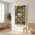 Décoration murale Basquiat pour loft ou bureau créatif