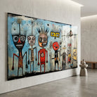 Décoration murale Basquiat pour loft ou bureau créatif