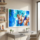 Décoration murale Dragon Ball avec Goku en attaque