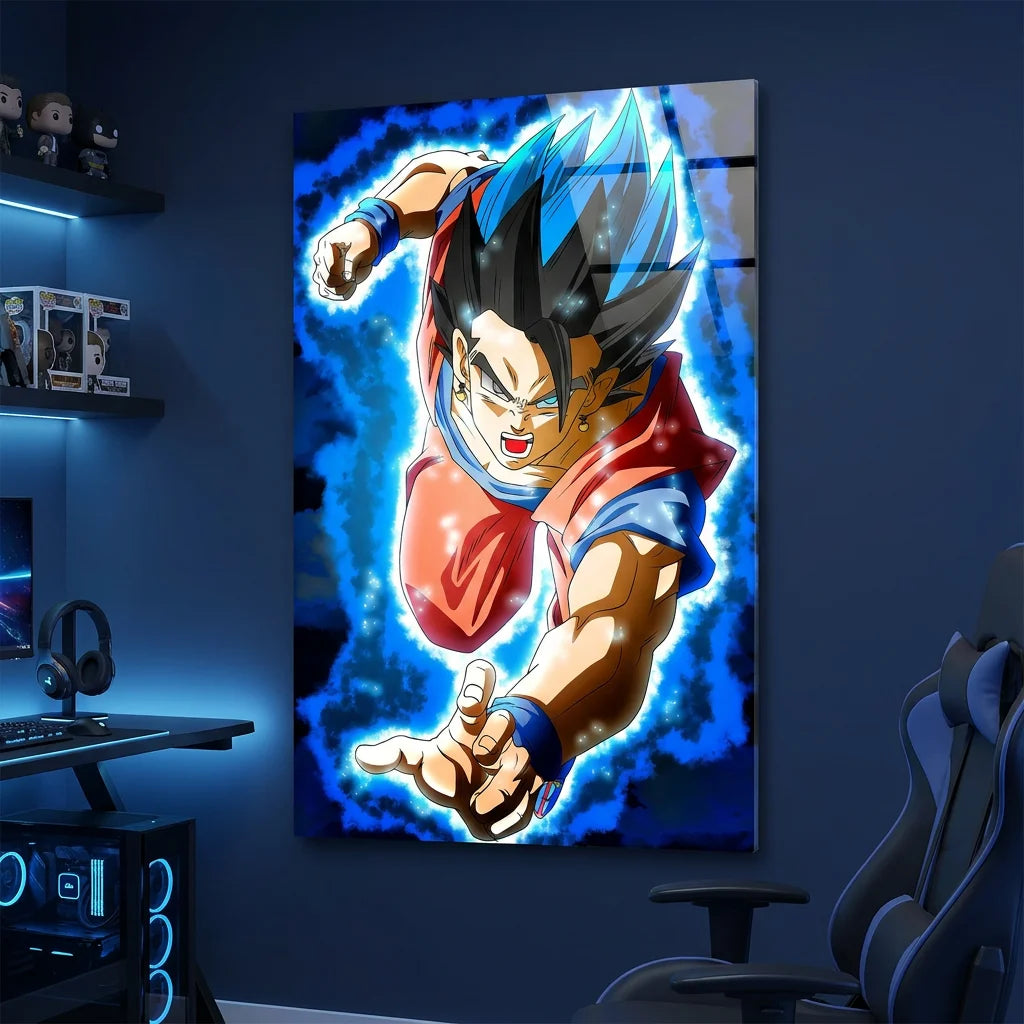 Décoration murale Dragon Ball avec Sangoku en attaque