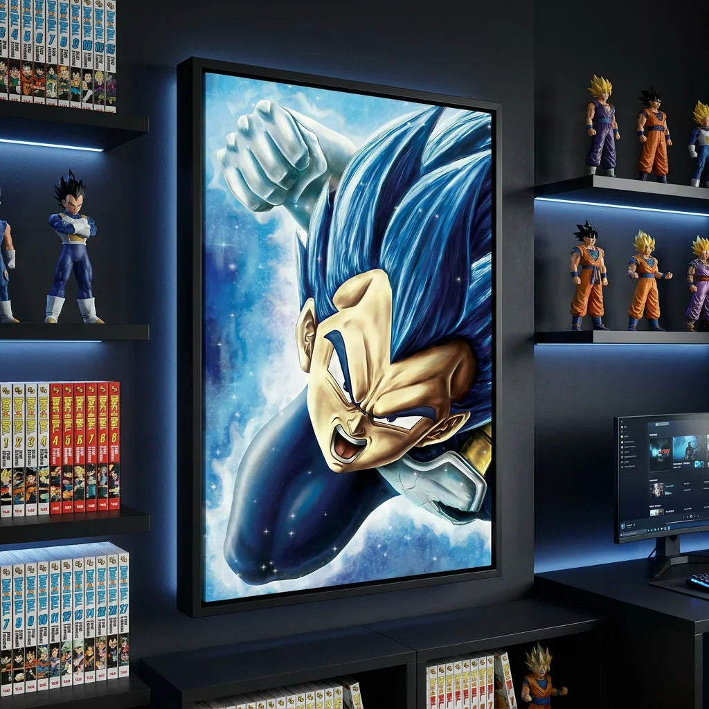 Décoration murale Dragon Ball avec Sangoku et Vegeta