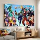 Décoration murale Dragon Ball avec Sangoku et ses amis