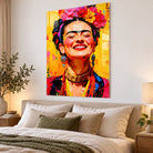 Décoration murale Frida Kahlo aux couleurs vives pour salon ou chambre