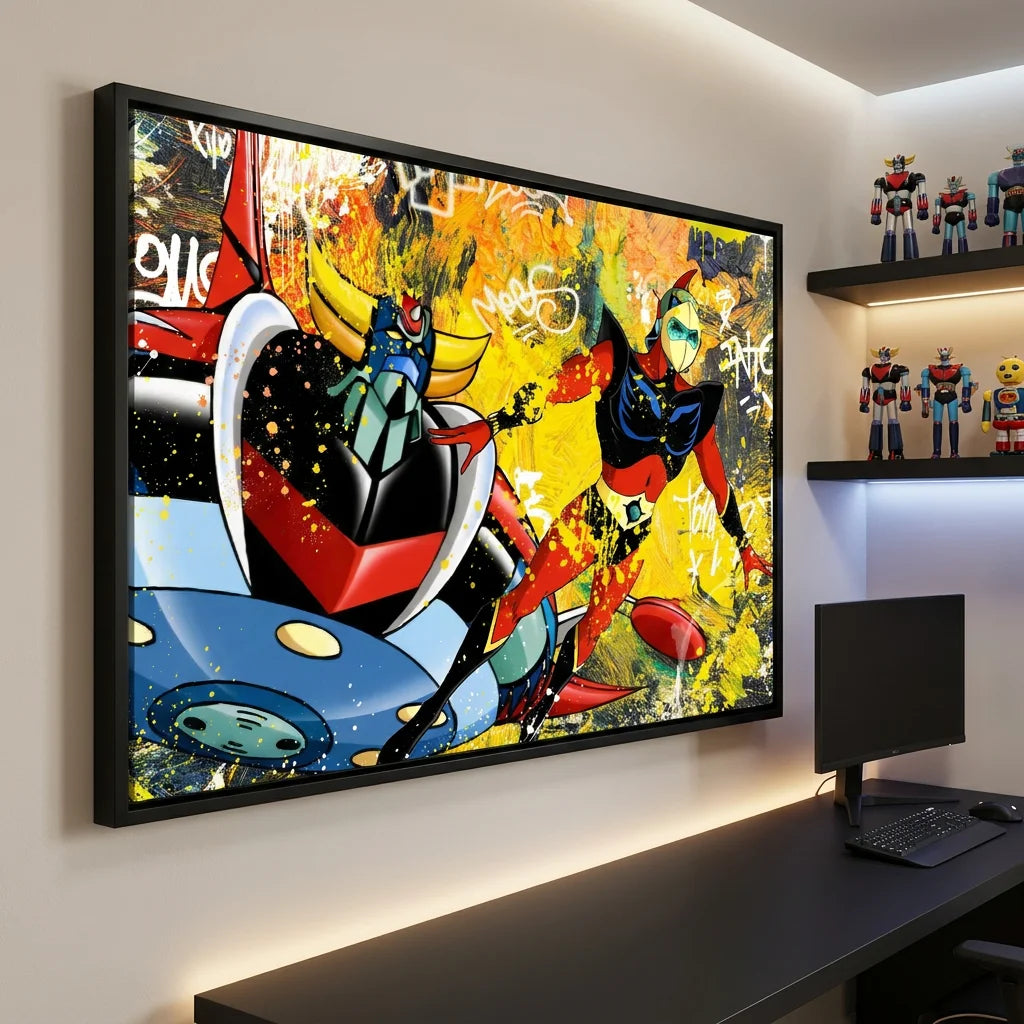 Décoration murale Goldorak Actarus pour chambre geek