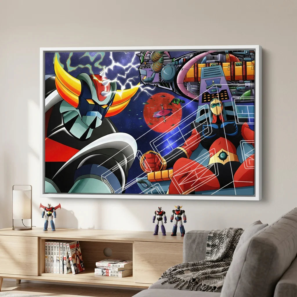 Décoration murale Goldorak pour chambre geek ou bureau gaming