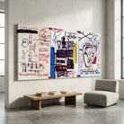 Décoration murale Jean-Michel Basquiat Burroughs pour salon arty