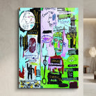 Décoration murale Jean Michel Basquiat In Italia pour salon arty