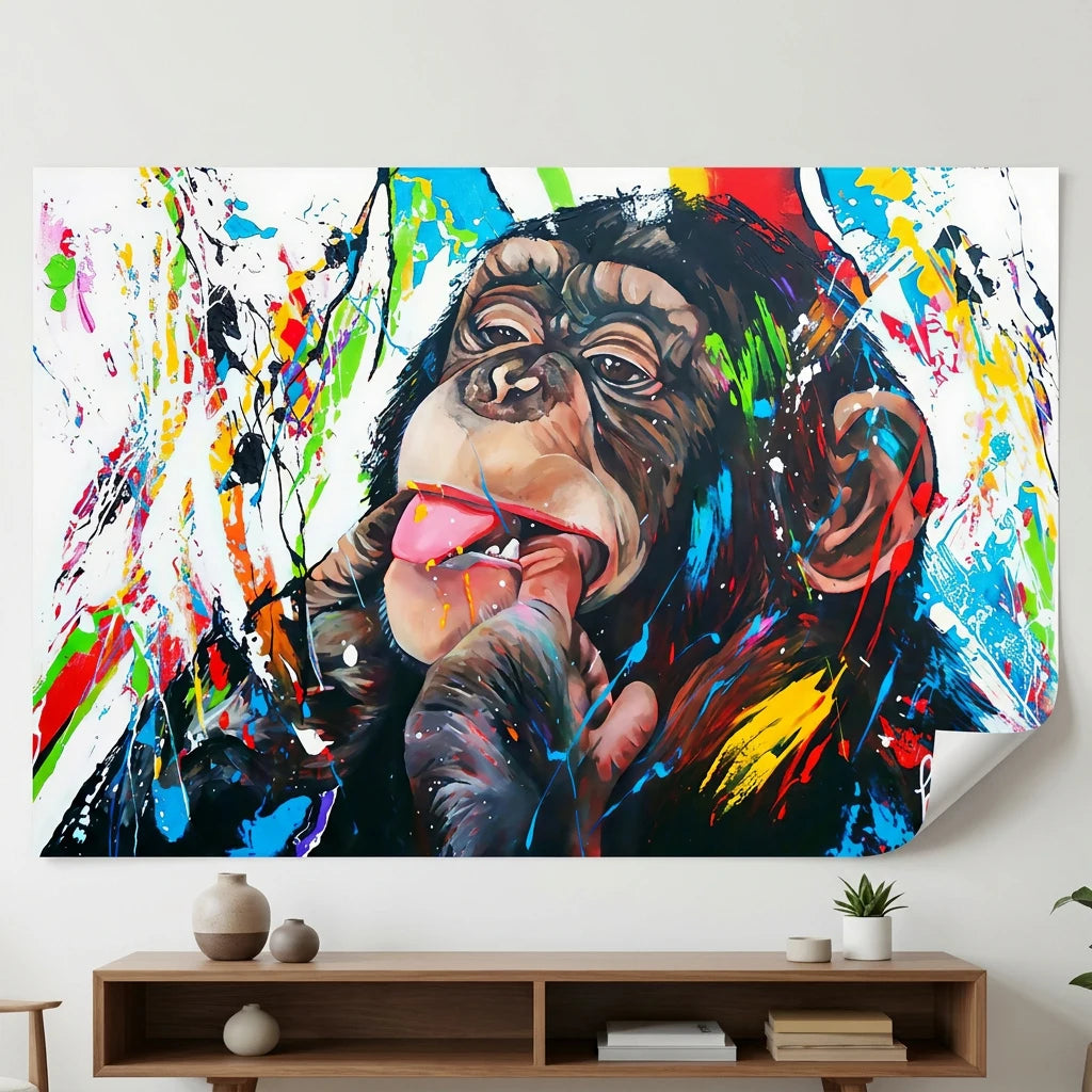 Décoration murale Monkey Beauty contemporaine