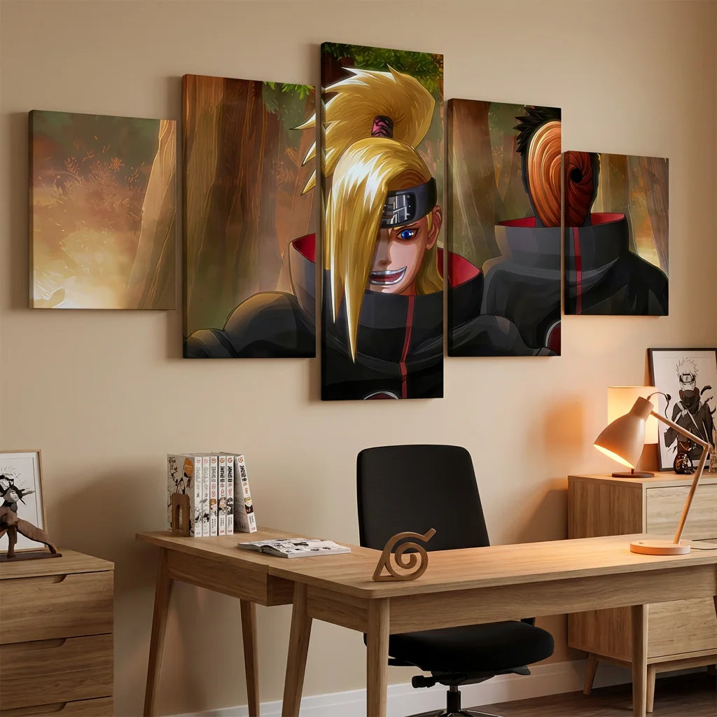 Décoration murale Naruto Éclat Uzumaki sur toile tendue