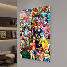 Décoration murale One Piece colorée pour chambre geek