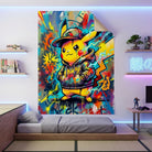 Décoration murale Pikachu pop art moderne