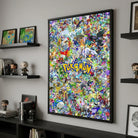 Décoration murale Pokémon colorée pour chambre geek