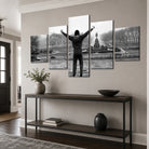 Décoration murale Rocky Balboa 5 panneaux style cinéma et sport