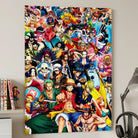 Décoration murale manga One Piece pour bureau gaming