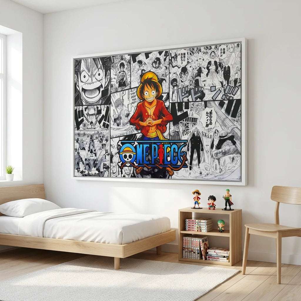 Décoration murale manga One Piece pour fan d’anime