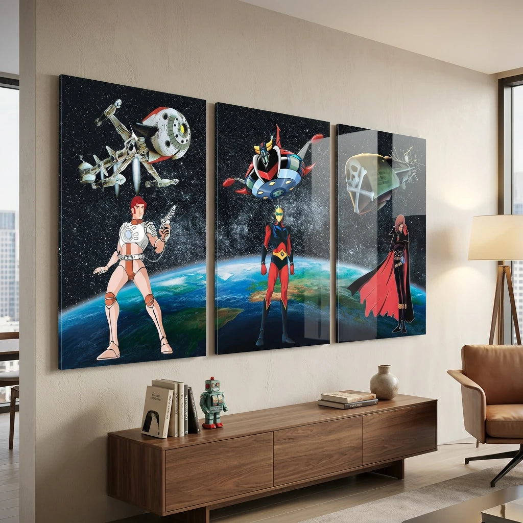 Décoration murale super héros pour chambre geek ou espace gaming