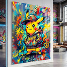 Illustration Pokémon graffiti multicolore