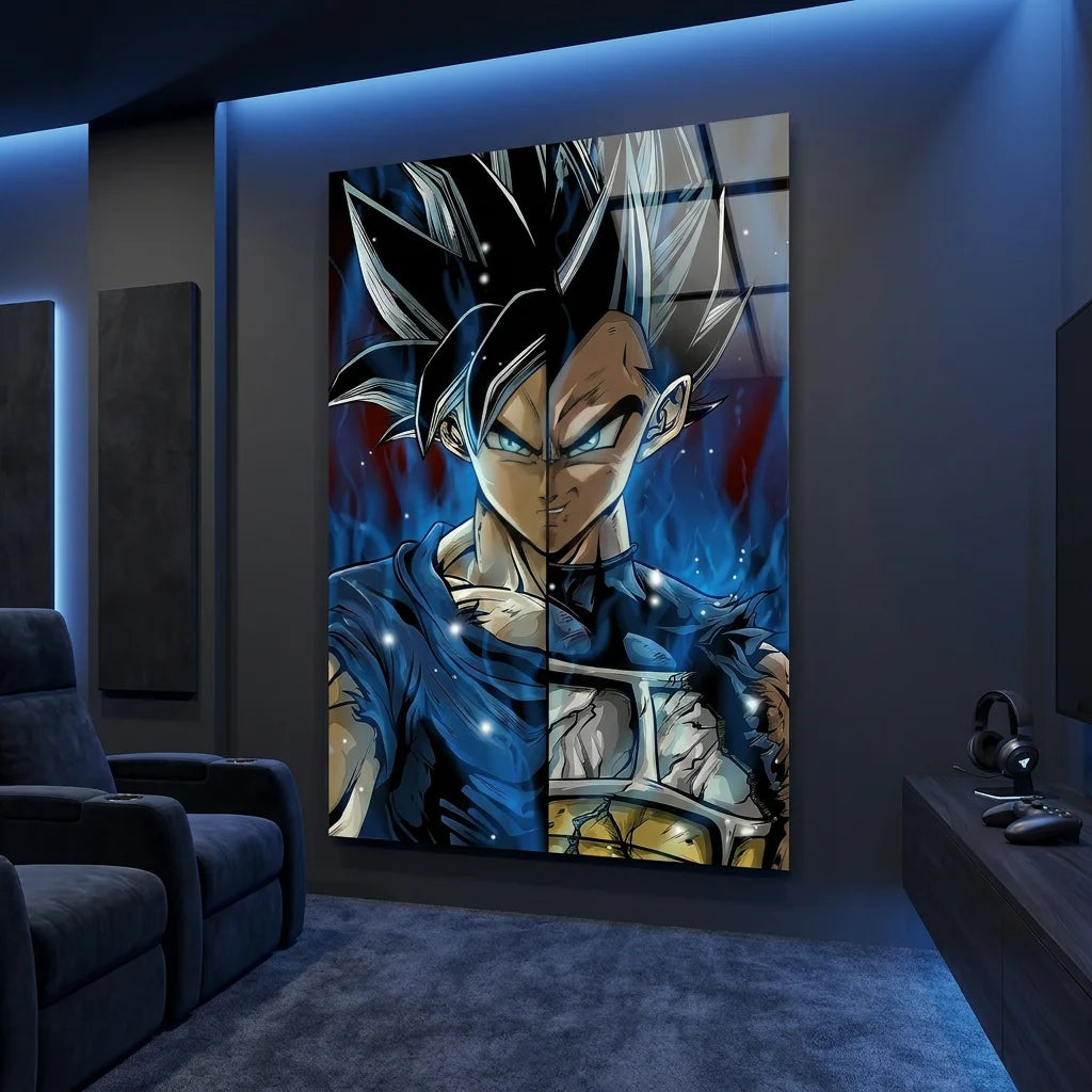 Tableau Dragon Ball Sangoku Vegeta - 40x60cm / Plexiglas - Toile Imprimée