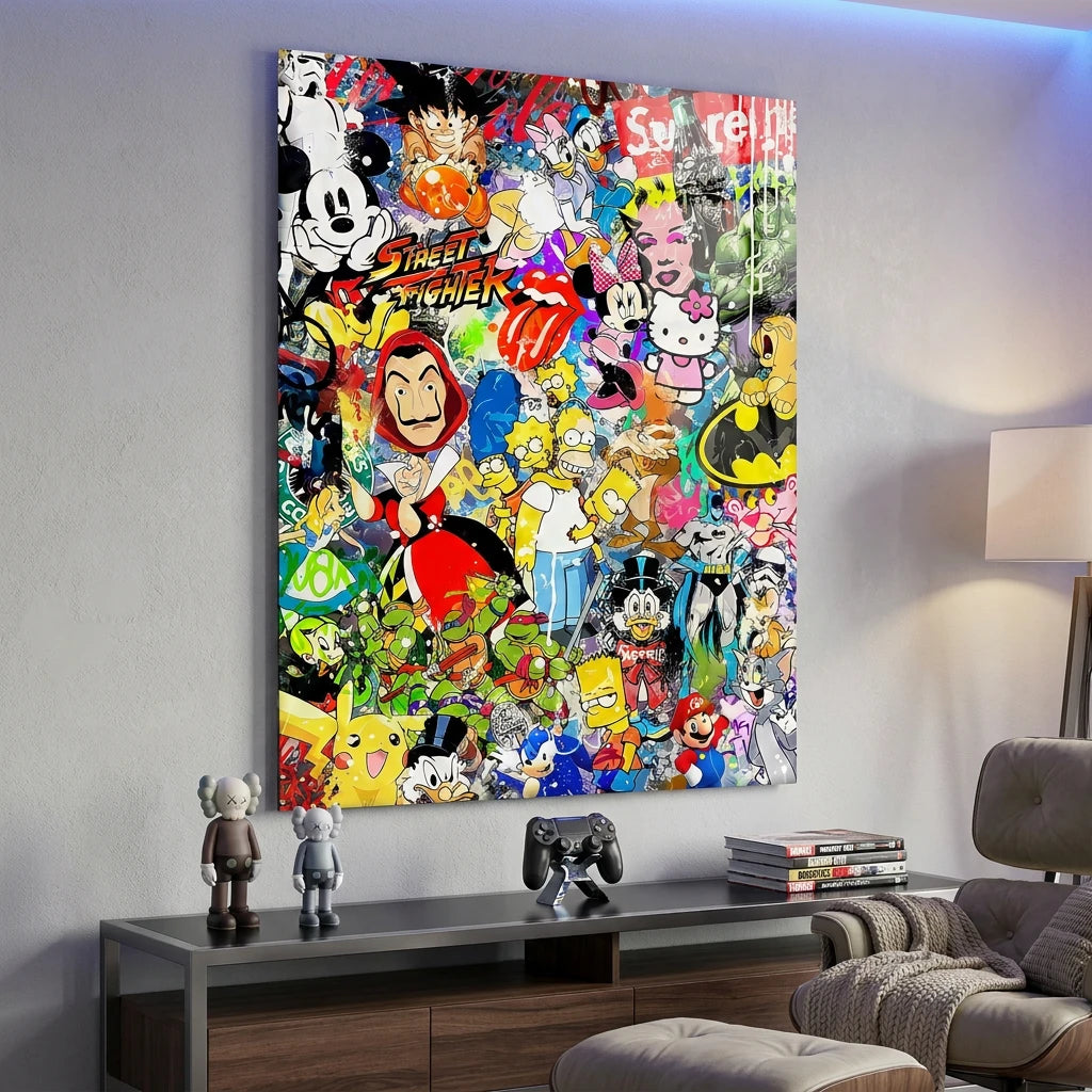 Tableau Street Art Culture 80 - 40x60cm / Plexiglas - Tableau animation