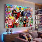 Tableau Goldorak et les amis - 40x60cm / Plexiglas - Tableau Animation